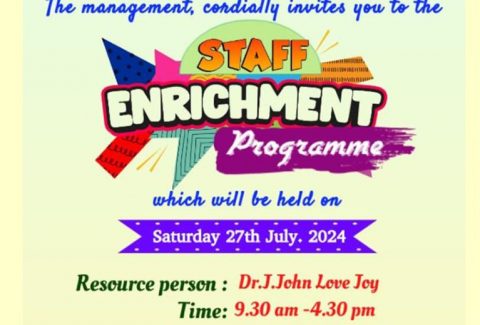 Staff Enriching Programme